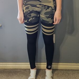 Bombshell Sportswear Olive Camo Leggings